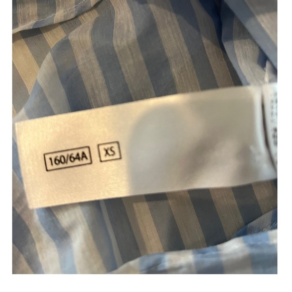 Keepsake The Label Blue Stripe Bow Balloon Sleeve Mini Dress XS - Picture 10 of 15